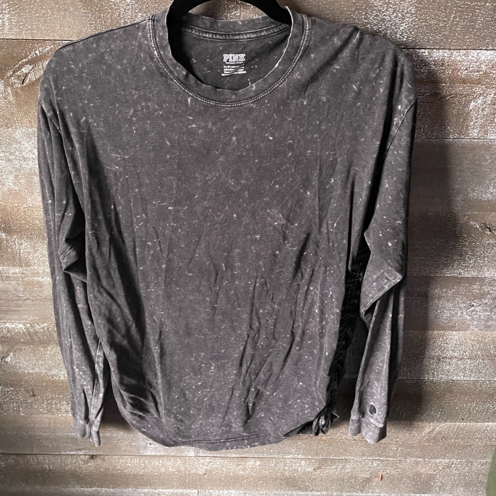 PINK Victoria's Secret Long Sleeve WoMen's Shirt - Black